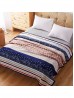 City Theme Embroidered Microfiber Soft Printed Flannel Blanket (with gift packaging) 